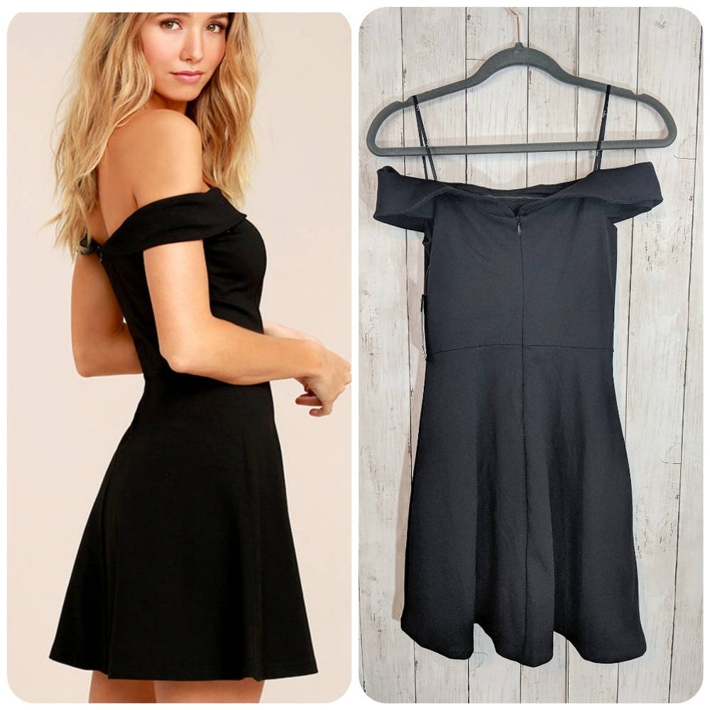 Lulu's season of fun short dress white, black